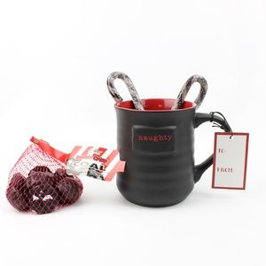 Naughty Coffee Cup Christmas Coal Gag Gift Bundle